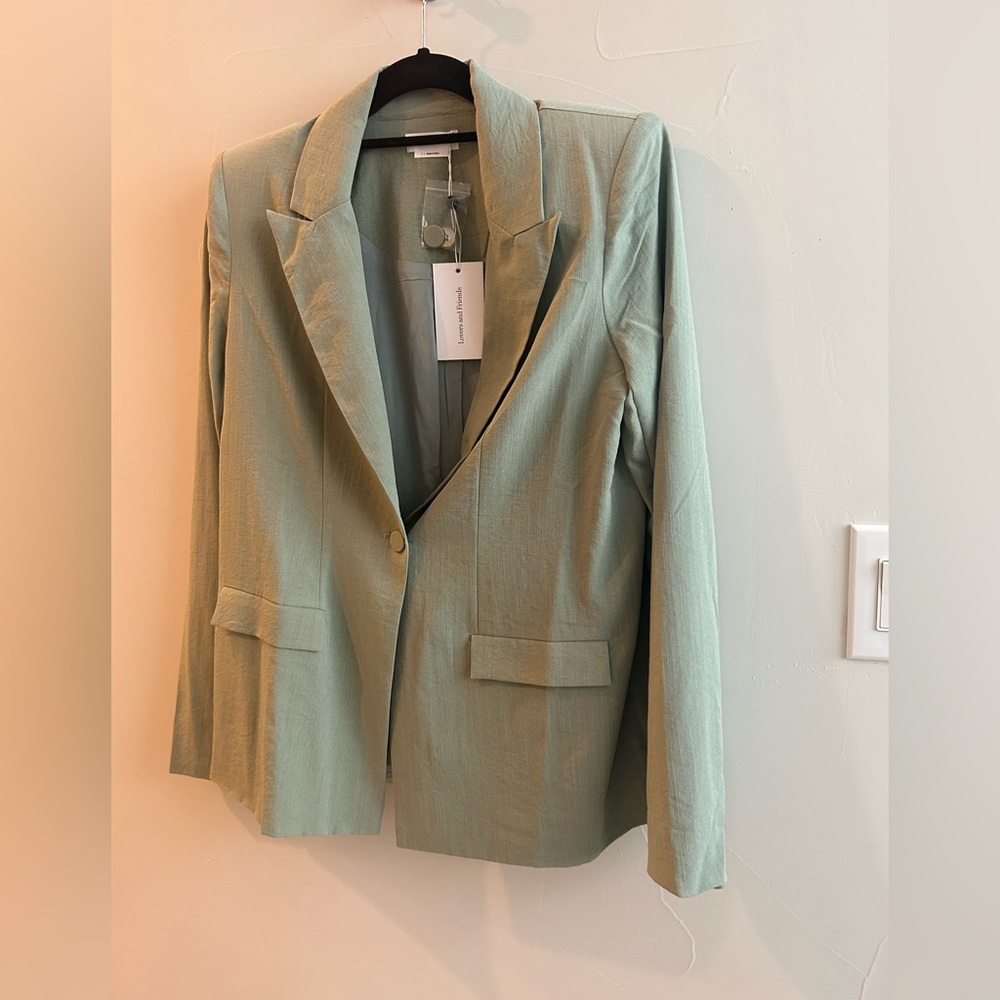 Never work. Sage blazer